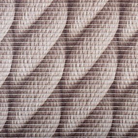 Kúpeľňová penová rohož / predložka PRO-049 Sivohnedé laná - metráž šírka 65 cm