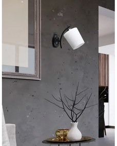 Nástenná lampa ESNYR 1xE27/40W/230V čierna/biela