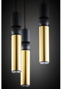 Jupiter 2016 - Luster na lanku ALAS 3xGU10/10W/230V zlatá/čierna