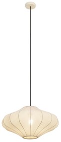 Japandi závesná lampa béžová s látkovým tienidlom 50cm - Plu