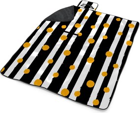 Sablio Plážová deka Pruhy a bodky: 200x140 cm