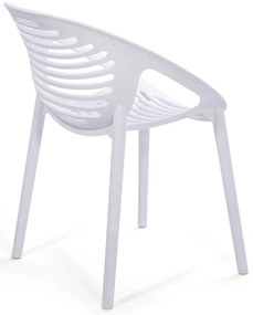 Biela záhradná stolička Bonami Essentials Joanna