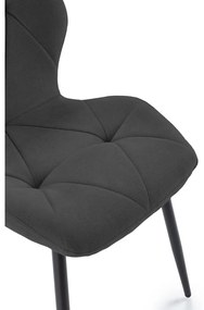 Čierne jedálenské stoličky v súprave 4 ks Luna – Marckeric