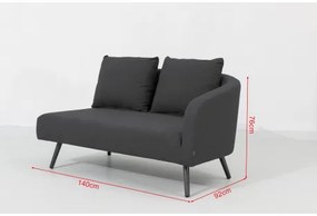Doppler Melia LIKA-TEX® antracit - luxusná záhradná súprava