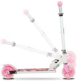 Kidwell Skladacia detská kolobežka SKIPO Floral WXM s LED kolesami ABEC-7 prw-00144384