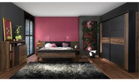 Sconto Posteľ s nočnými stolíkmi BELLEVUE 160x200 cm