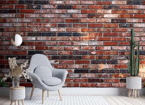 Gario Fototapeta Červená tehlová stena Materiál: Vliesová, Rozmery: 400 x 280 cm