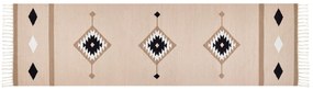 Bavlnený kelímový koberec 80 x 300 cm viacfarebný BERDIK Beliani