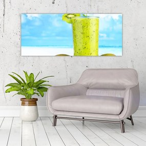 Obraz - kiwi smoothie (120x50 cm)