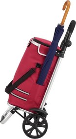 Nákupný vozík 3 v 1 – objem 56 l, červený