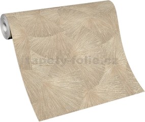 Vliesové tapety na stenu GMK 10219-20, rozmer 10,05 m x 0,53 m, štruktúrovaná stierka zlatá, Erismann