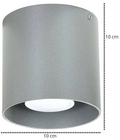 Stropné LED svietidlo RING, 1x kovové tienidlo (výber z 3 farieb)