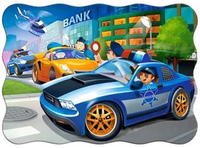 KIK CASTORLAND Puzzle 30 dielikov Policajná naháňačka - Polícia 4+