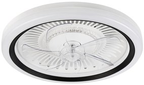LED Stropné svietidlo s ventilátorom GEMMA LED/37W/230V biela + DO