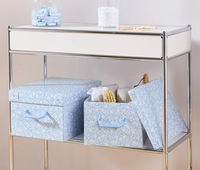 Úložné škatule s vekom, 2 ks