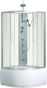 Novoterm Hydromasážny box NV-Karo WH 90x90 biely