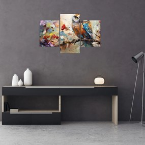 Obraz - Maľovaná sova (90x60 cm)