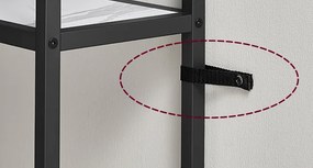 Konzolový stolek Vasagle Crem 80 cm černý/bílý mramor