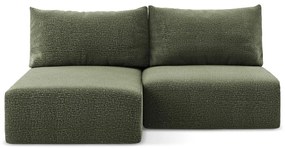 Zelená rozkladacia/s úložným priestorom rohová pohovka (ľavý roh) Kalena – Makamii