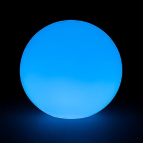 Svietiaca LED guľa 50 cm – 18 RGB + 12 biele
