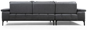Dizajnová rohová sedačka Faunia 309 cm sivá - ľavá