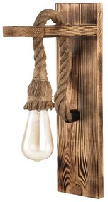 Nástenné svietidlo v prírodnej farbe Woody – Squid Lighting