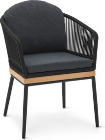 Záhradná stolička s textilným výpletom