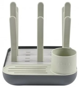 Beaba - Odkvapkávač na fľaše zelená/šedá