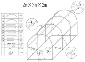 Fóliovník AUREA 2x3m zelený