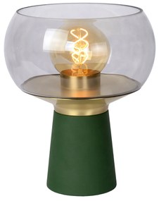 LUCIDE 05540/01/33 FARRIS stolná lampička V280mm 1xE27 zelená, dymová