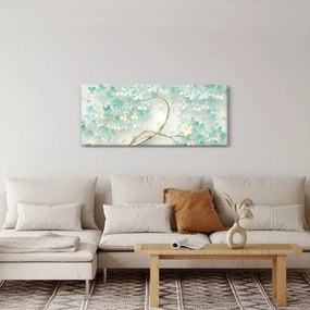 Obraz - Zlatý kvitnúci strom (120x50 cm)