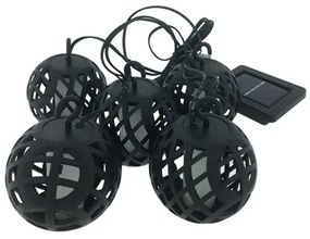 LED Solárna reťaz 60xLED/2m 400 mAh IP44