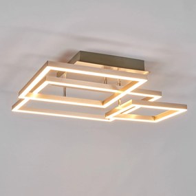 Lindby Katianna stropné LED svietidlo z 3 štvorcov