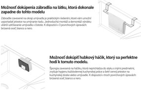 Deante Magnetic, 2-komorový granitový drez s odkvapkávačom 1160x500x224 mm, biela, DEA-ZRM_A213