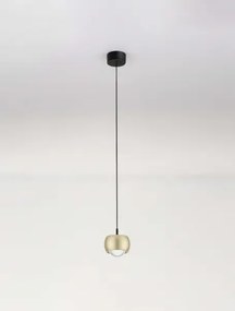 LED zlatý moderný luster Conga
