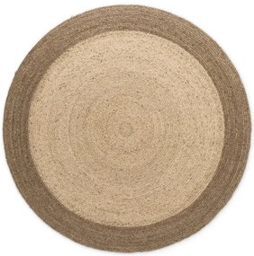 Koberec Hanse Home JUTTA naturálny / krémový / sivý kruh