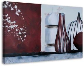 Obraz na plátně Zátiší Váza Džbán - 90x60 cm