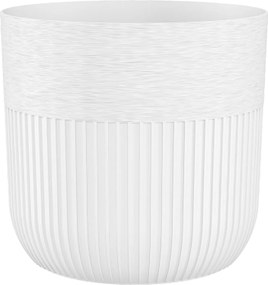 KRYT NA KVETINOVÝ KÔŠ LUCA 220 MM BIELY*6905