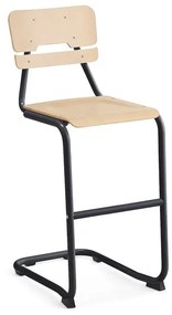 Školská stolička LEGERE I, V 650 mm, antracit, breza