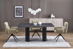 Rozkladací jedálenský stôl Bolero 160/250 cm dub prírodný/čierny