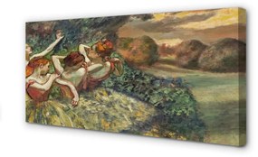 Obraz canvas Balerínky tanec v lese 100x50 cm