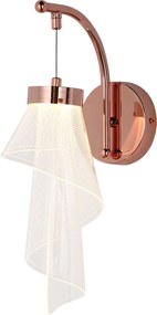 Toolight Toolight, LED nástenné svietidlo, 10W, 467 lm, APP1766-1W, ružové zlato, OSW-09310