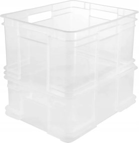 Keeeper Úložný box pre domácnosť aj dielňu, BRUNO XXL, 54L, 52 x 43 x 28 cm, transparentný