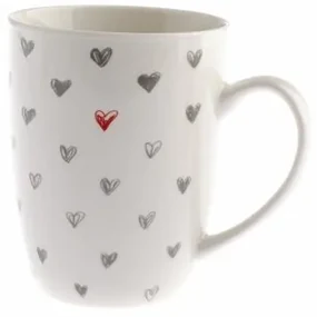 Porcelánový hrnček HEART, 340 ml