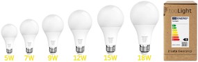 Toolight Toolight, LED žiarovka E27, 9W, 720lm, 4000K neutrálna biela, RSL024, OSW-20010