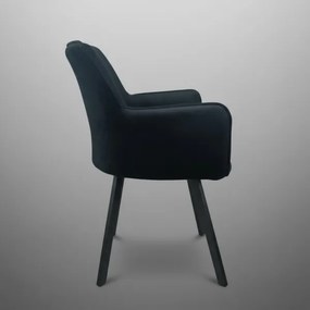 Jedálenská stolička AMELIA čierna