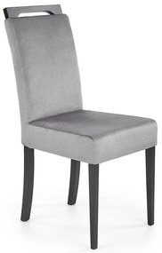 Stolička Clarion 2 drevo/velvet čierna/monolit 85