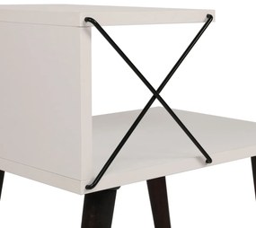 Nočný stolík Cross White