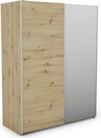 Šatníková skriňa Carlos 150/61 2D, dub artisan, 150 cm
