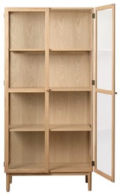 Dizajnová vitrína Dallan 190 cm prírodný dub